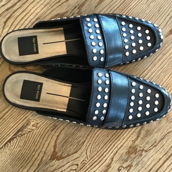 dolce vita studded mules